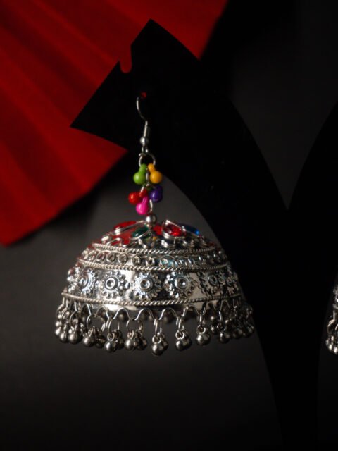 Colourful Beaded Drop GS Jhumka