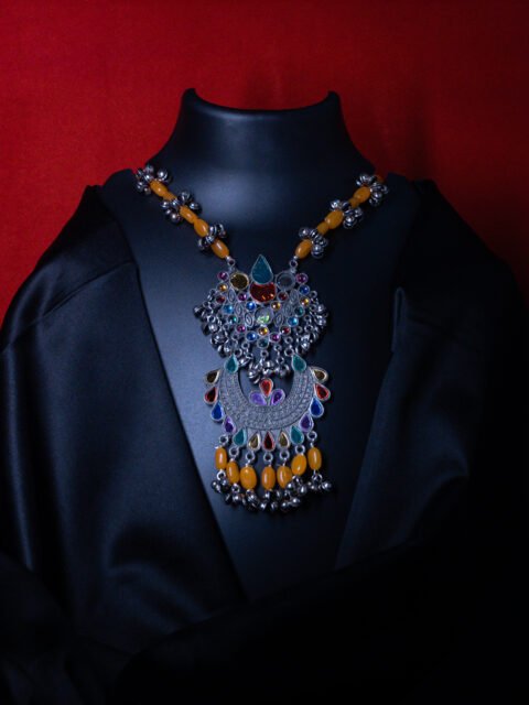 GS Silver Statement Long Necklace